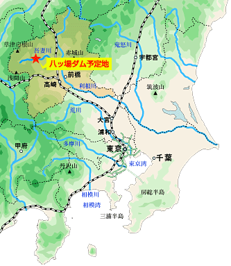 八ッ場ダムマップ